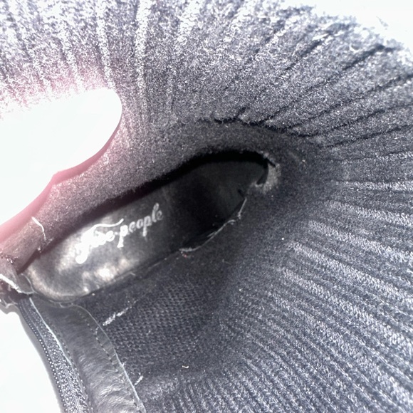 🖤🏍️ Free People Textured Black Moto Ankle Booties - Picture 4 of 8